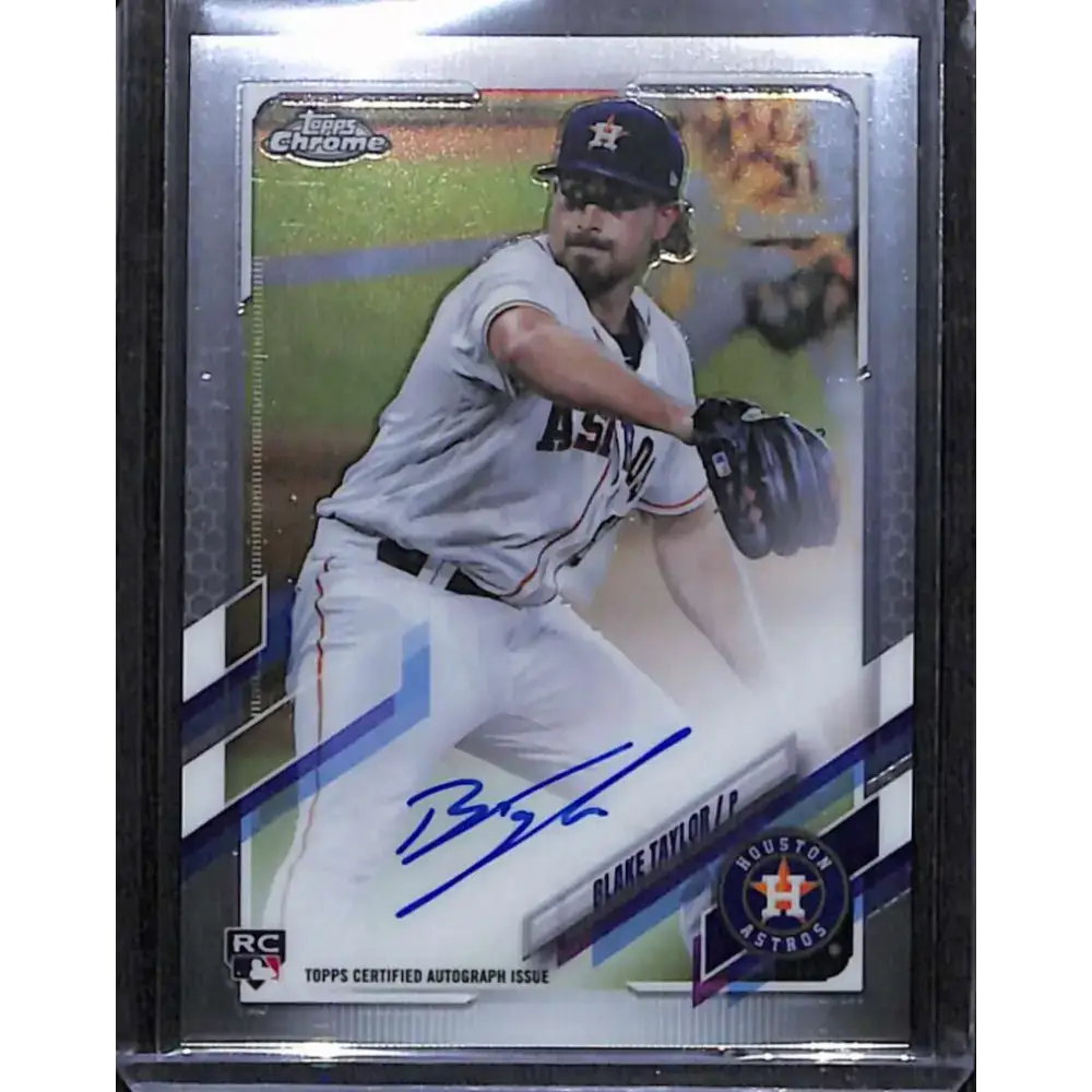 2021 Topps Chrome #RA-BT Blake Taylor Rookie Auto NM-MT Baseball Card - Baseball Card Single