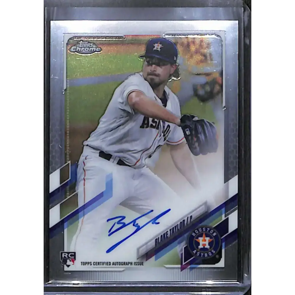 2021 Topps Chrome #RA-BT Blake Taylor Rookie Auto NM-MT Baseball Card - Baseball Card Single