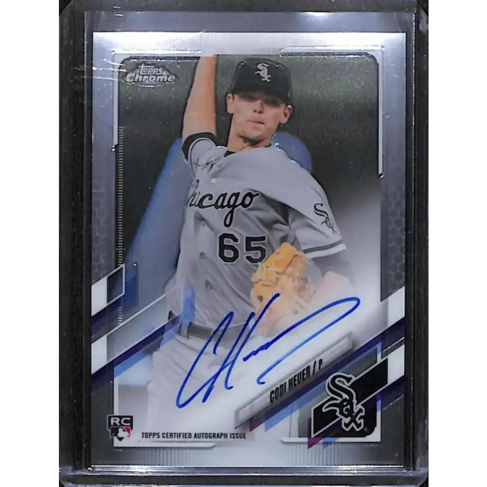 2021 Topps Chrome #RA-CH Codi Heuer Rookie Auto NM-MT Baseball Card - Baseball Card Single