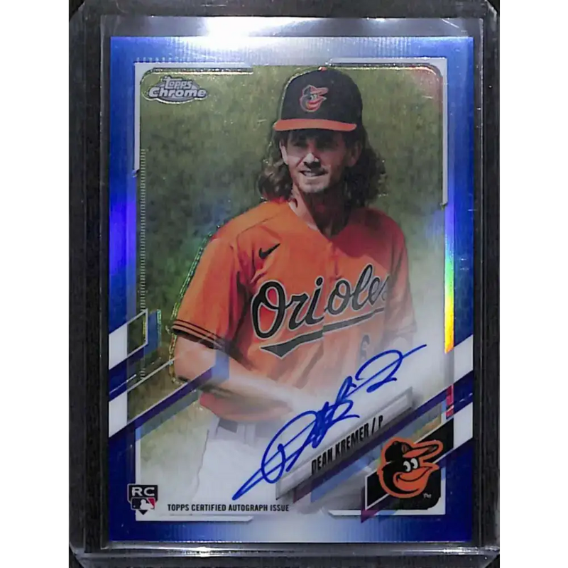 2021 Topps Chrome #RA-DK Dean Kremer #/150 Auto Orioles NM-MT Baseball Card - Baseball Card Single