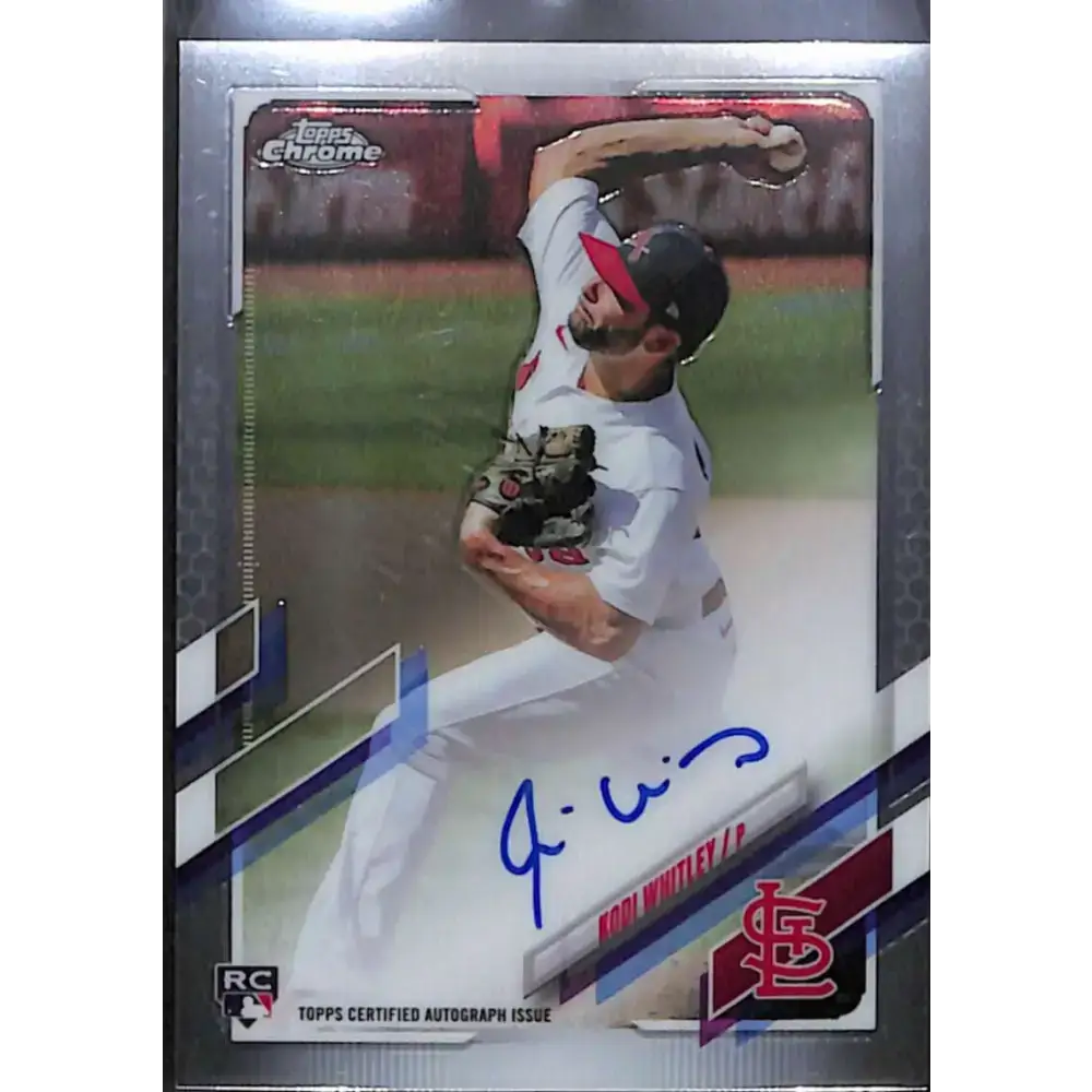 2021 Topps Chrome #RA-KW Kodi Whitley Rookie Auto NM-MT Baseball Card - Baseball Card Single