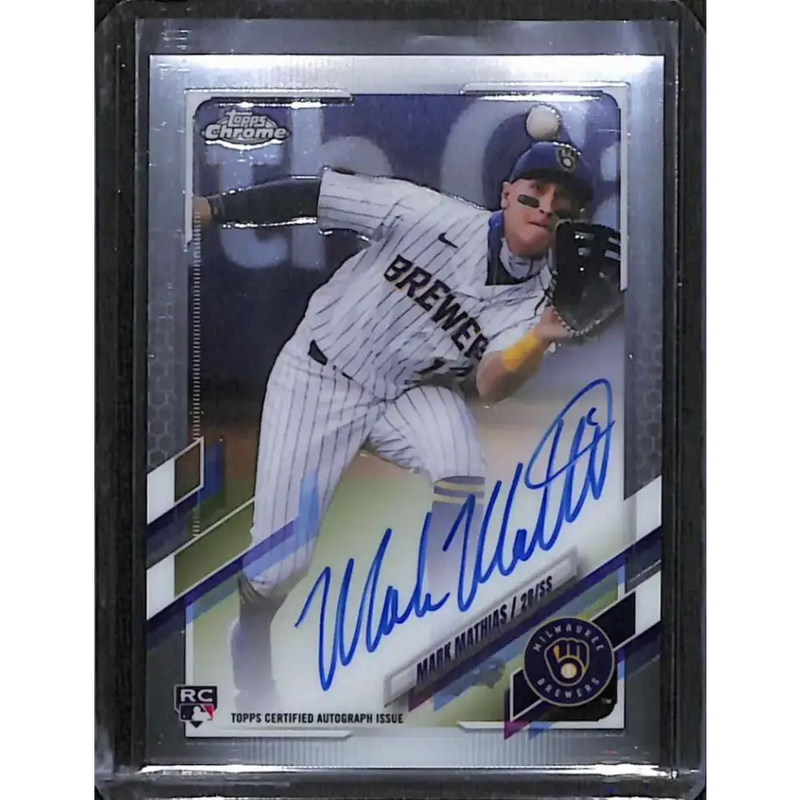 2021 Topps Chrome #RA-MMA Mark Mathias Rookie Auto NM-MT Baseball Card - Baseball Card Single