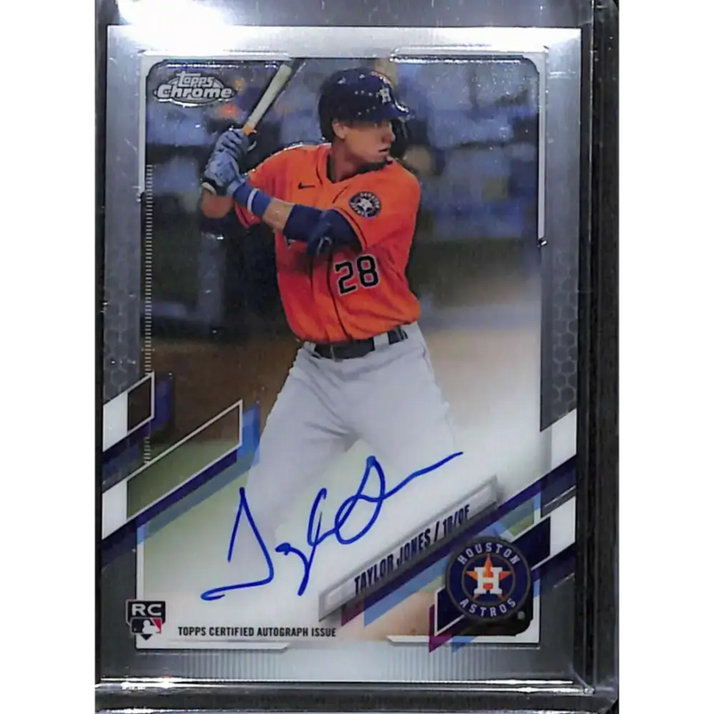 2021 Topps Chrome #RA-TJ Taylor Jones Rookie Auto NM-MT Baseball Card - Baseball Card Single