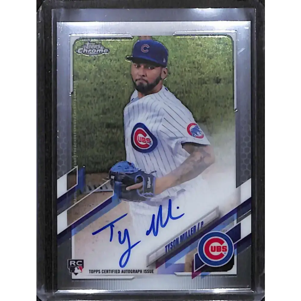 2021 Topps Chrome #RA-TMI Tyson Miller Rookie Auto NM-MT Baseball Card - Baseball Card Single