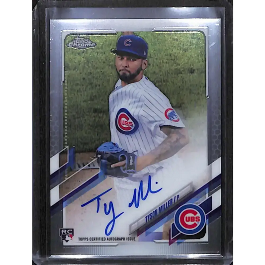 2021 Topps Chrome #RA-TMI Tyson Miller Rookie Auto NM-MT Baseball Card - Baseball Card Single