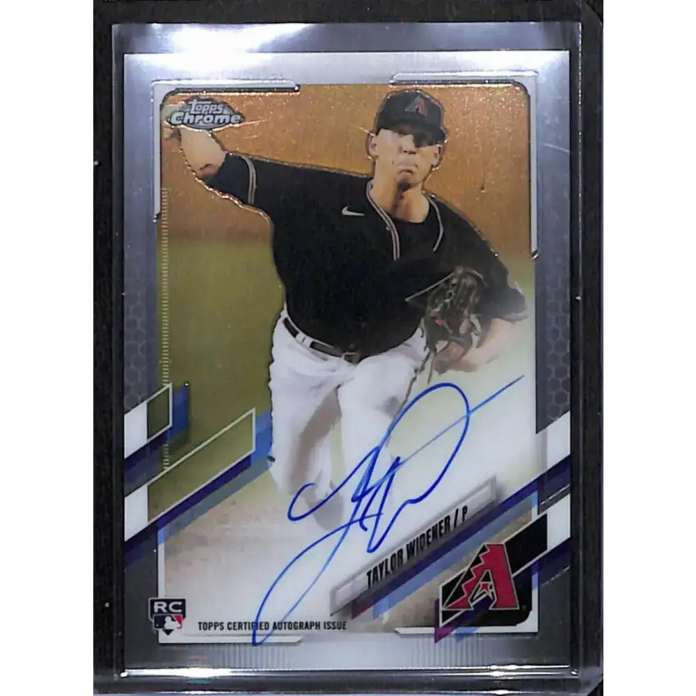 2021 Topps Chrome #RA-TW Taylor Widener Rookie Auto NM-MT Baseball Card - Baseball Card Single