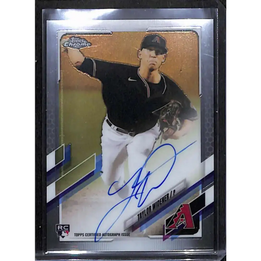 2021 Topps Chrome #RA-TW Taylor Widener Rookie Auto NM-MT Baseball Card - Baseball Card Single
