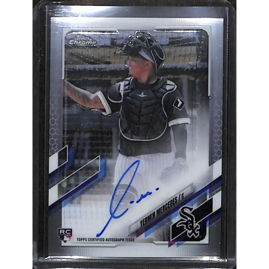 2021 Topps Chrome #RA-YM Yermin Mercedes Rookie Auto NM-MT Baseball Card - Baseball Card Single