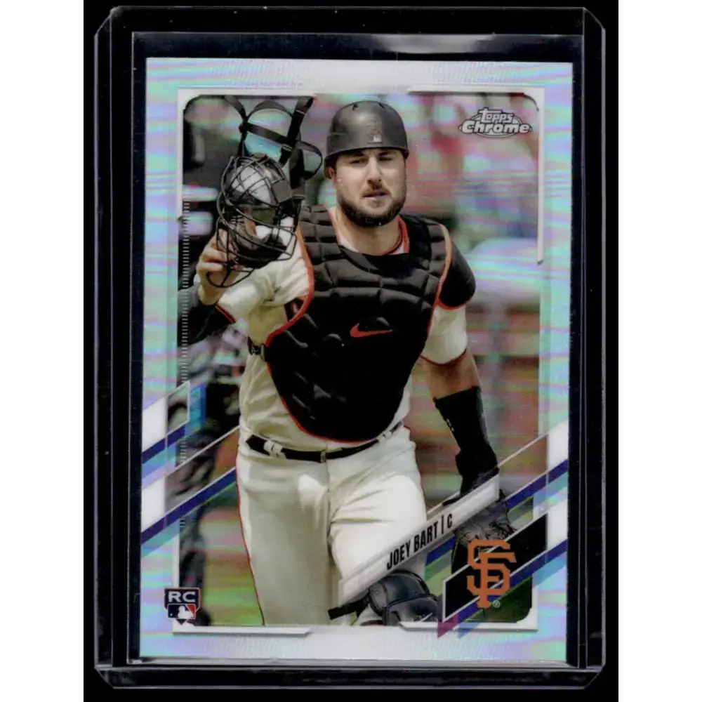 2021 Topps Chrome Refractor #109 Joey Bart NM/MT RC Rookie San Francisco Giants Baseball Card - Baseball Card Single