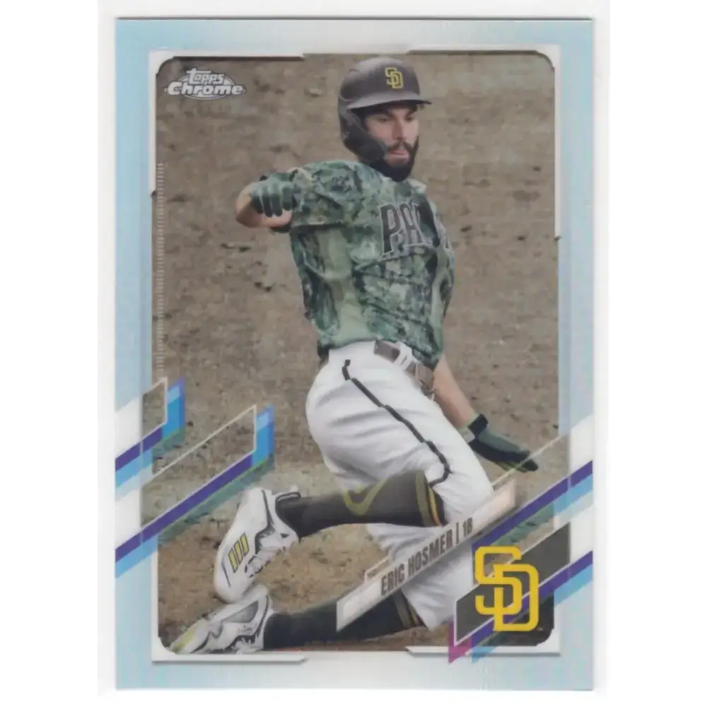 2021 Topps Chrome Refractor #112 Eric Hosmer NM/MT San Diego Padres Baseball Card - Baseball Card Single