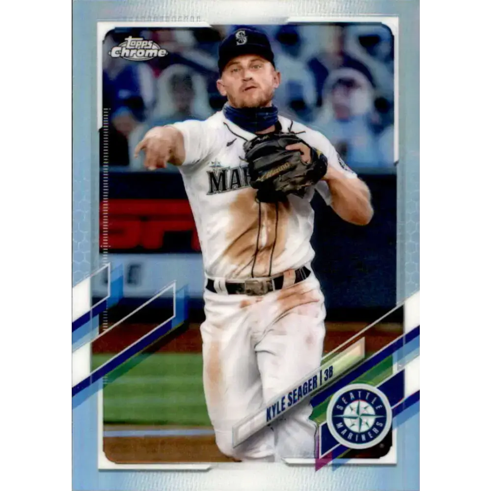 2021 Topps Chrome Refractor #113 Kyle Seager NM/MT Seattle Mariners Baseball Card - Baseball Card Single