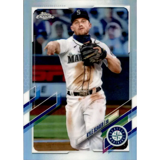 2021 Topps Chrome Refractor #113 Kyle Seager NM/MT Seattle Mariners Baseball Card - Baseball Card Single