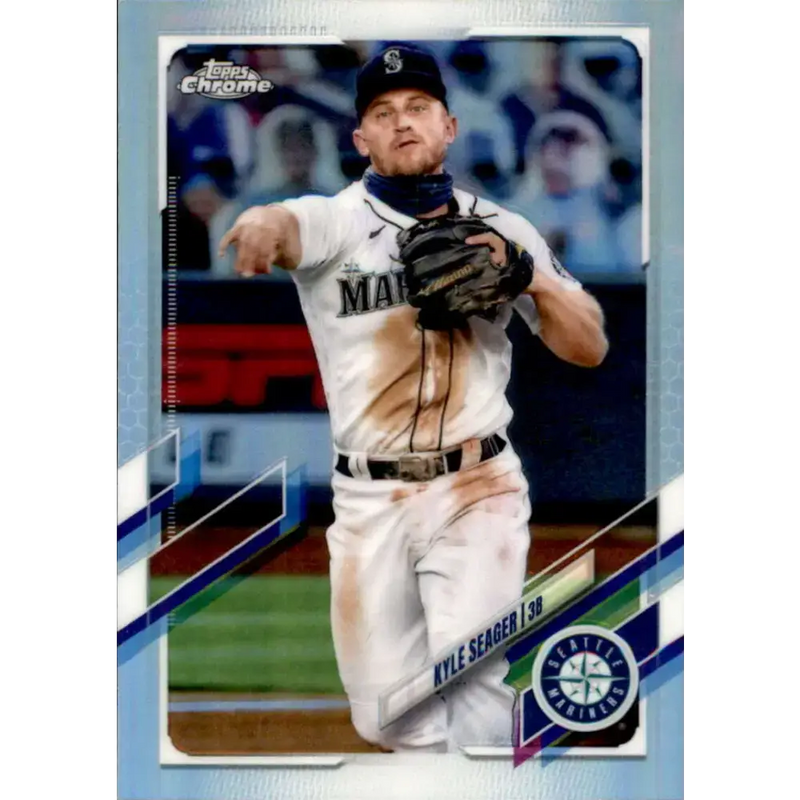 2021 Topps Chrome Refractor #113 Kyle Seager NM/MT Seattle Mariners Baseball Card - Baseball Card Single