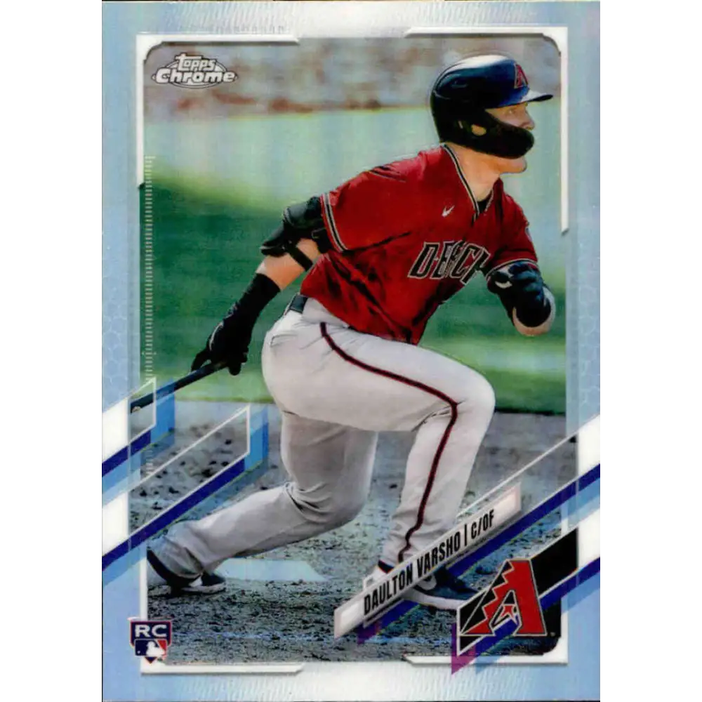 2021 Topps Chrome Refractor #121 Daulton Varsho NM-MT RC Rookie Arizona Diamondbacks Baseball Card  Image 1