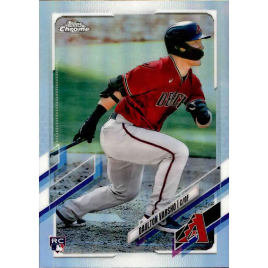 2021 Topps Chrome Refractor #121 Daulton Varsho NM-MT RC Rookie Arizona Diamondbacks Baseball Card  Image 1