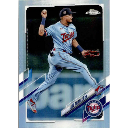 2021 Topps Chrome Refractor #124 Luis Arraez NM-MT Minnesota Twins Baseball Card  Image 1