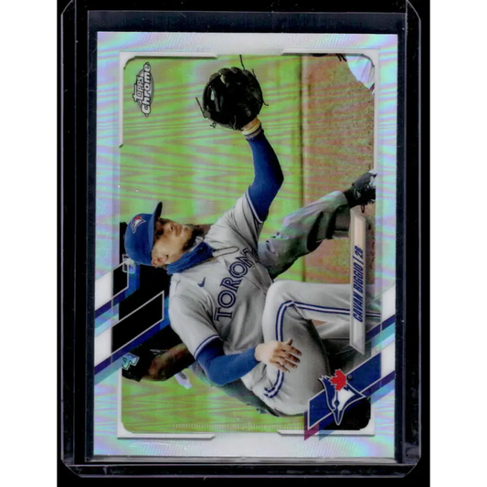 2021 Topps Chrome Refractor #128 Cavan Biggio NM-MT Toronto Blue Jays Baseball Card  Image 1