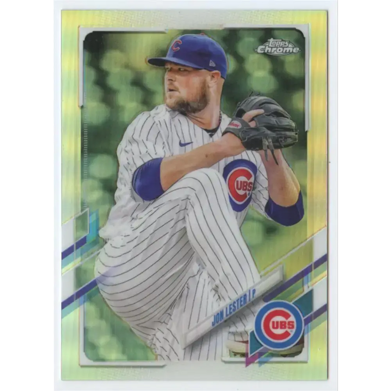 2021 Topps Chrome Refractor #13 Jon Lester NM/MT Chicago Cubs Baseball Card - Baseball Card Single