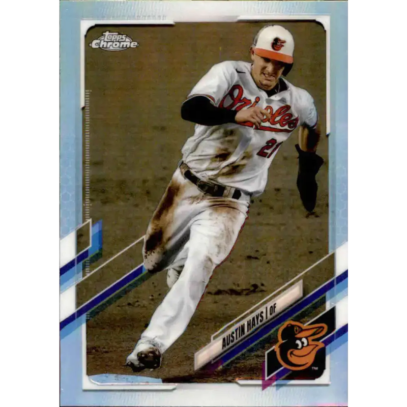 2021 Topps Chrome Refractor #143 Austin Hays NM/MT Baltimore Orioles Baseball Card - Baseball Card Single