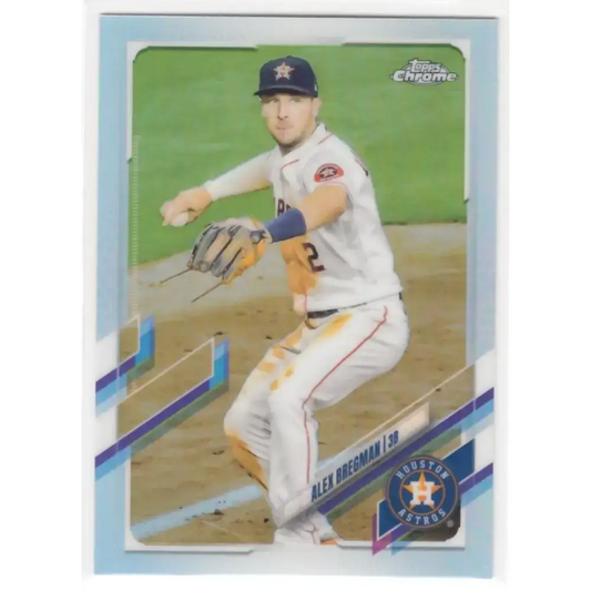 2021 Topps Chrome Refractor #149 Alex Bregman NM/MT Houston Astros Baseball Card - Baseball Card Single