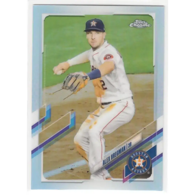2021 Topps Chrome Refractor #149 Alex Bregman NM/MT Houston Astros Baseball Card - Baseball Card Single