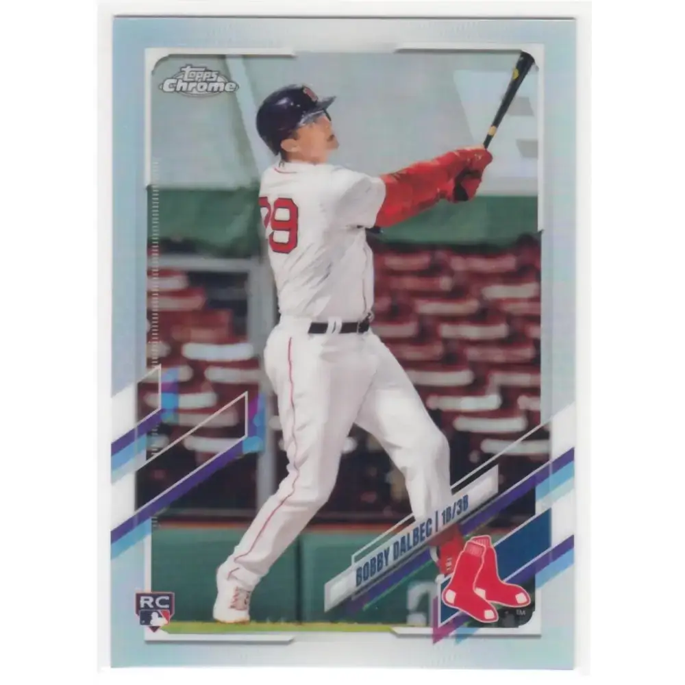 2021 Topps Chrome Refractor #151 Bobby Dalbec NM/MT RC Rookie Boston Red Sox Baseball Card - Baseball Card Single