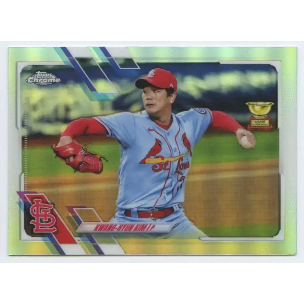 2021 Topps Chrome Refractor #153 Kwang-Hyun Kim NM/MT St. Louis Cardinals Baseball Card - Baseball Card Single