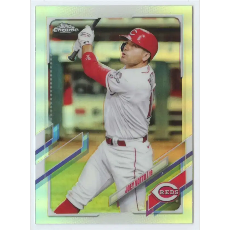 2021 Topps Chrome Refractor #156 Joey Votto NM-MT Cincinnati Reds Baseball Card - Baseball Card Single