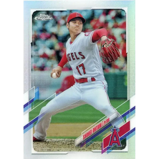 2021 Topps Chrome Refractor #159 Shohei Ohtani NM/MT Los Angeles Angels Baseball Card
