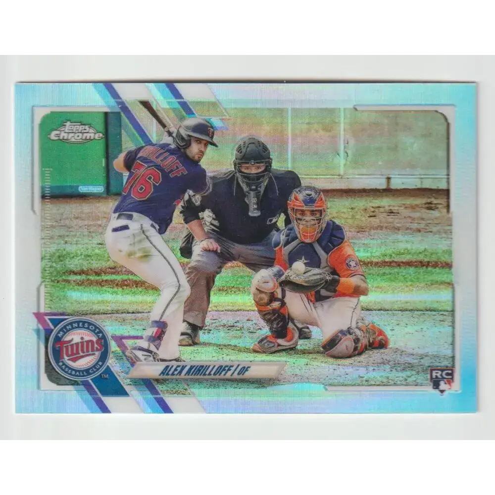 2021 Topps Chrome Refractor #170 Alex Kirilloff NM/MT RC Rookie Minnesota Twins Baseball Card - Baseball Card Single
