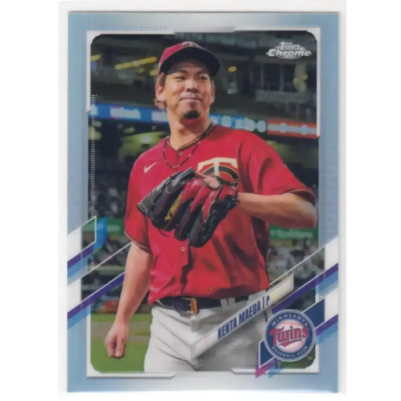 2021 Topps Chrome Refractor #171 Kenta Maeda NM/MT Minnesota Twins Baseball Card - Baseball Card Single
