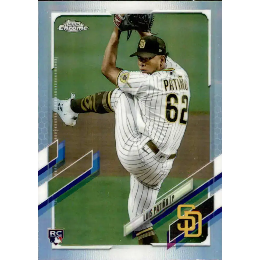 2021 Topps Chrome Refractor #196 Luis Patino NM/MT RC Rookie San Diego Padres Baseball Card - Baseball Card Single