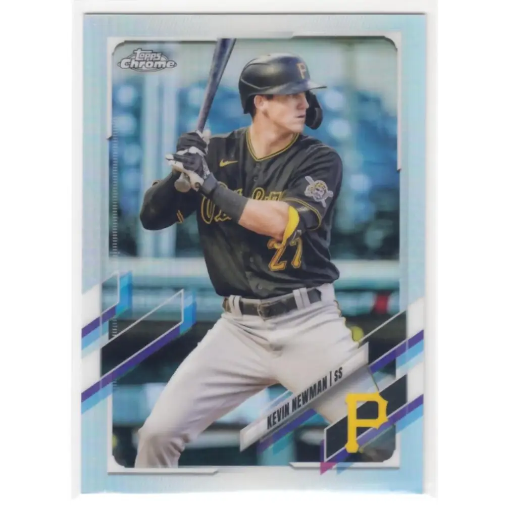 2021 Topps Chrome Refractor #2 Kevin Newman NM-MT Pittsburgh Pirates Baseball Card  Image 1