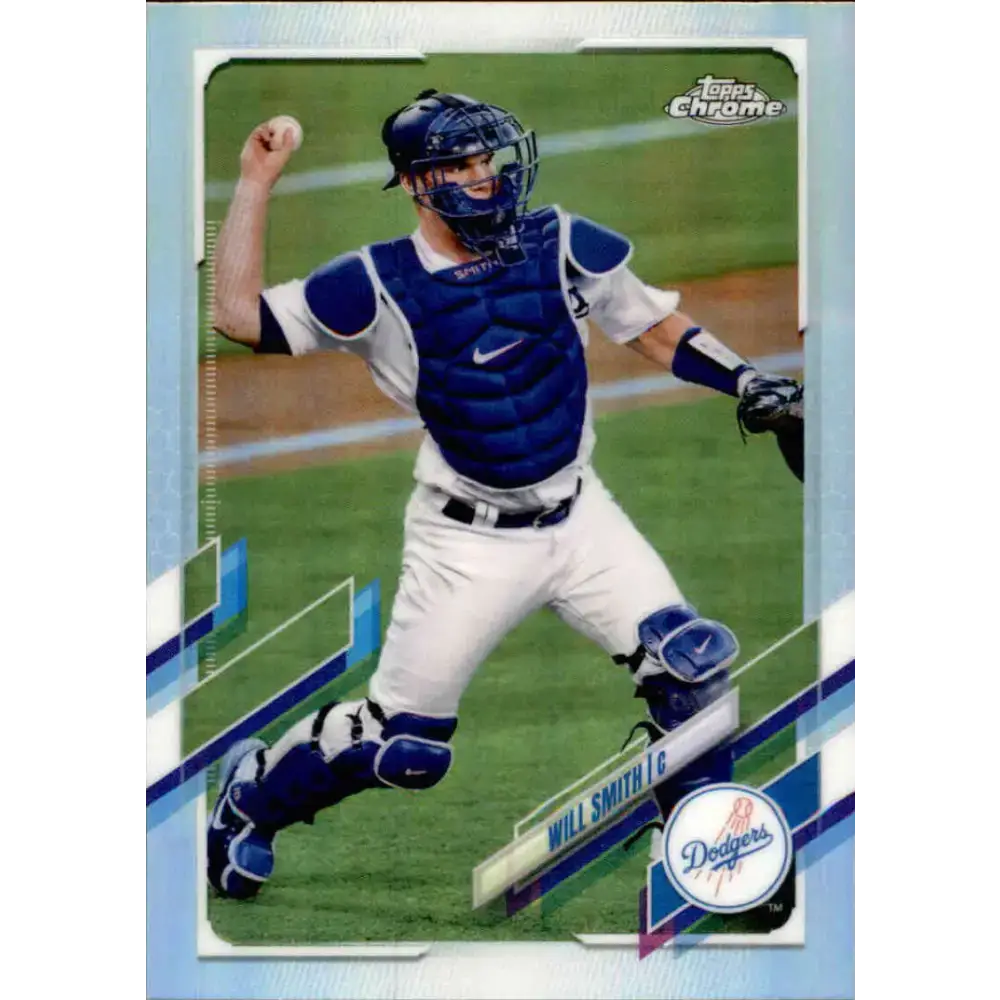 2021 Topps Chrome Refractor #30 Will Smith NM/MT Los Angeles Dodgers Baseball Card - Baseball Card Single
