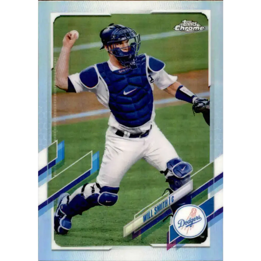2021 Topps Chrome Refractor #30 Will Smith NM/MT Los Angeles Dodgers Baseball Card - Baseball Card Single