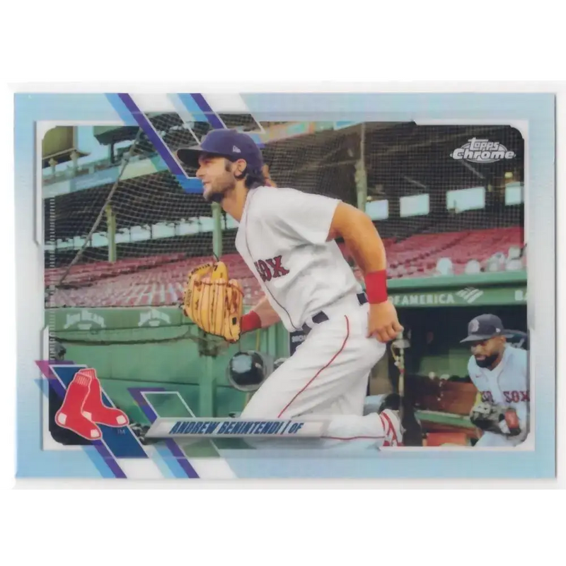 2021 Topps Chrome Refractor #39 Andrew Benintendi NM/MT Boston Red Sox Baseball Card - Baseball Card Single