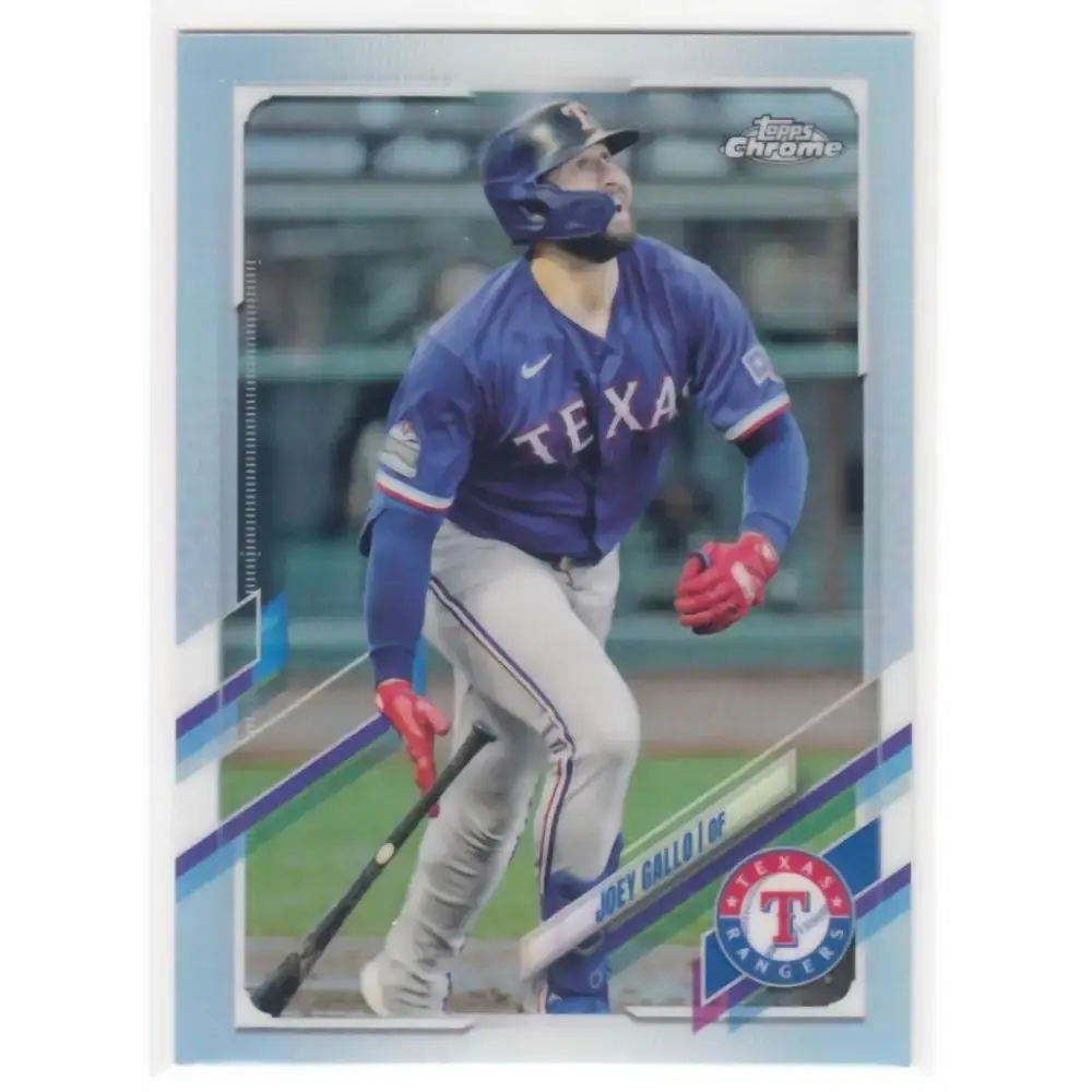 2021 Topps Chrome Refractor #47 Joey Gallo NM/MT Texas Rangers Baseball Card - Baseball Card Single