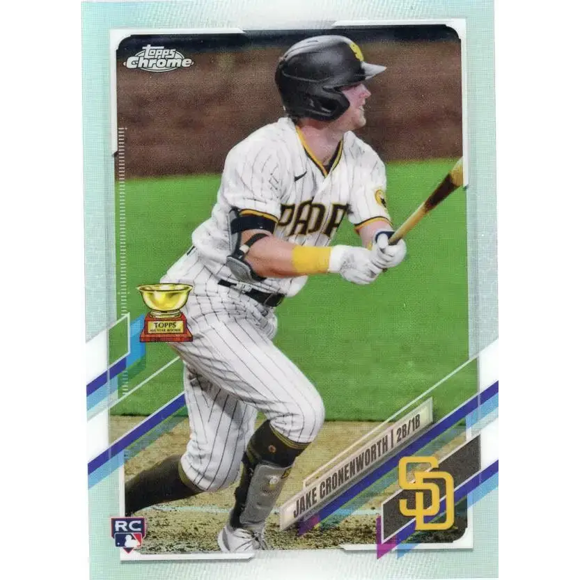 2021 Topps Chrome Refractor #49 Jake Cronenworth NM/MT RC Rookie San Diego Padres Baseball Card - Baseball Card Single