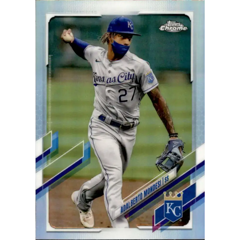 2021 Topps Chrome Refractor #74 Adalberto Mondesi NM/MT Kansas City Royals Baseball Card - Baseball Card Single