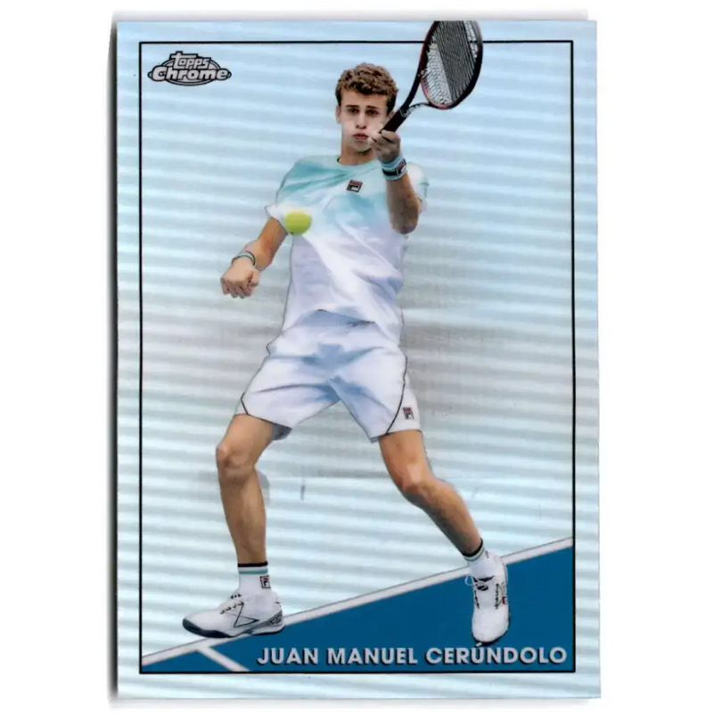 2021 Topps Chrome Refractor #77 Juan Manuel Cerundolo NM-MT Tennis Card - Tennis Card Single