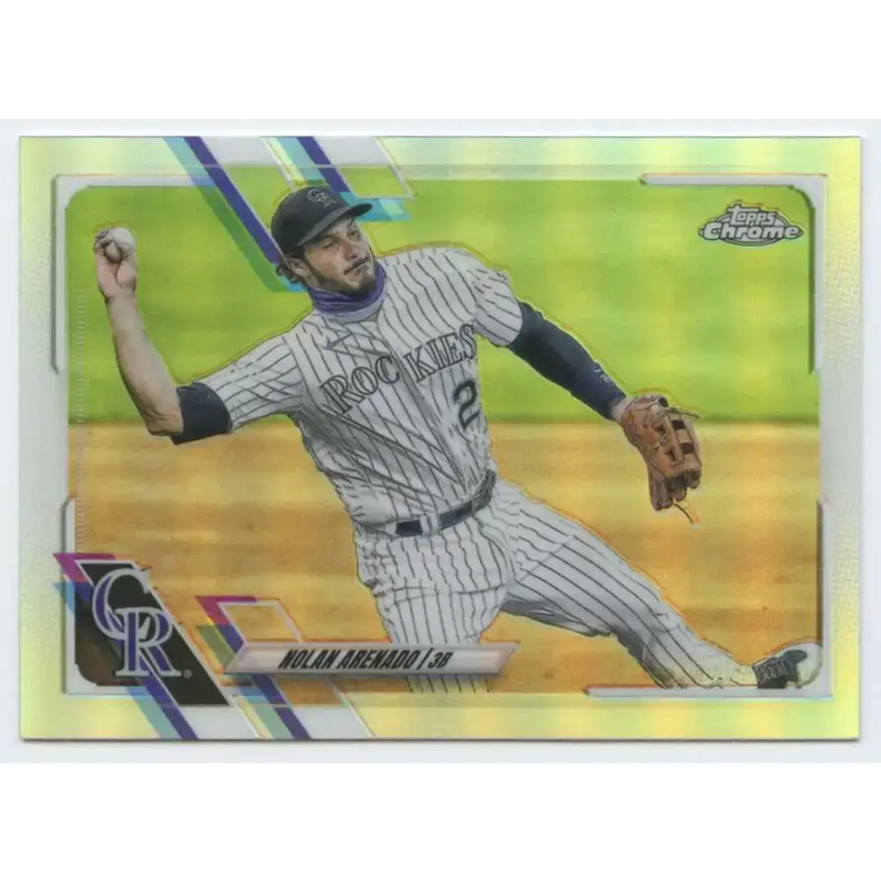 2021 Topps Chrome Refractor #84 Nolan Arenado NM/MT Colorado Rockies Baseball Card - Baseball Card Single