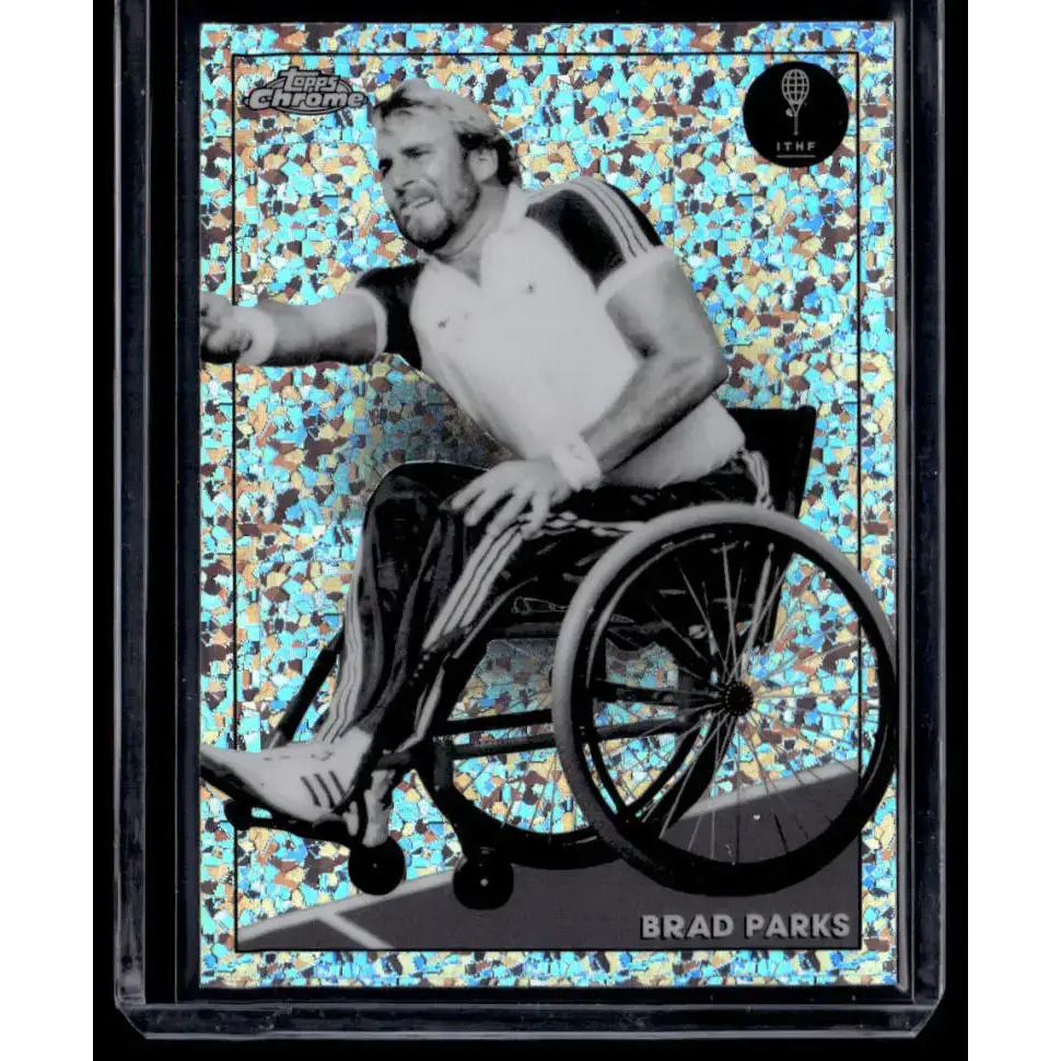 2021 Topps Chrome Refractor Black/White Mini Diamond #86 Brad Parks NM-MT Tennis Card - Tennis Card Single