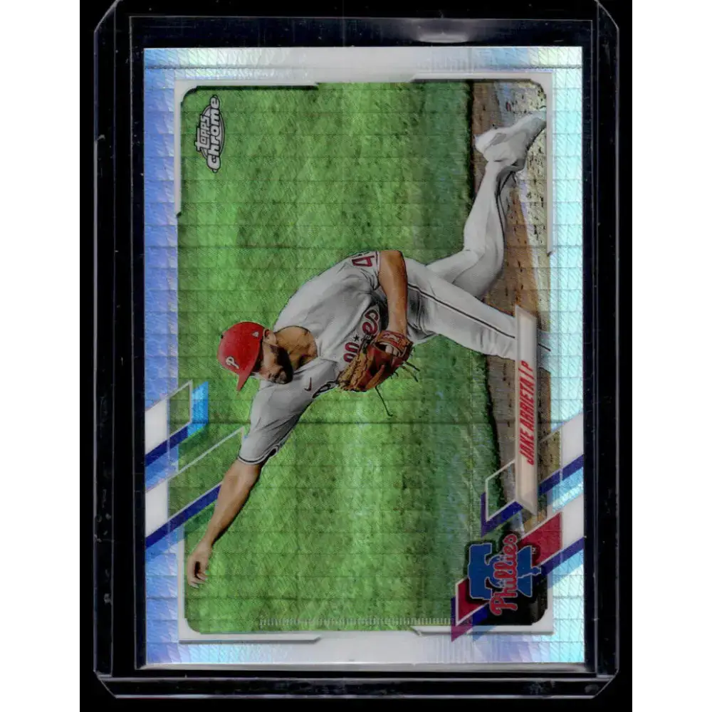 2021 Topps Chrome Refractor Prism #106 Jake Arrieta NM/MT Philadelphia Phillies Baseball Card - Baseball Card Single