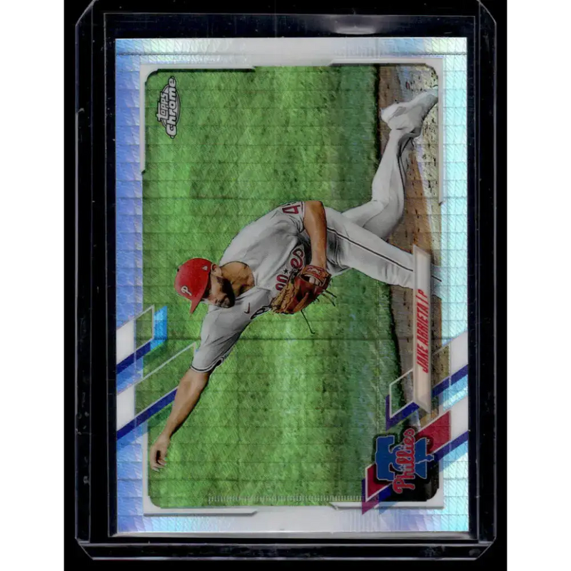 2021 Topps Chrome Refractor Prism #106 Jake Arrieta NM/MT Philadelphia Phillies Baseball Card - Baseball Card Single