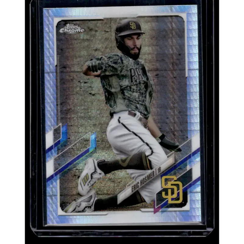 2021 Topps Chrome Refractor Prism #112 Eric Hosmer NM/MT San Diego Padres Baseball Card - Baseball Card Single