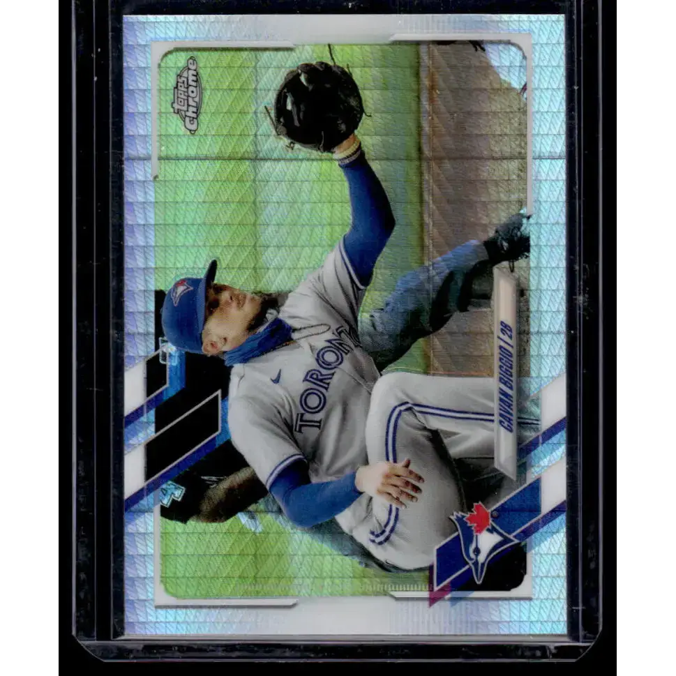 2021 Topps Chrome Refractor Prism #128 Cavan Biggio NM/MT Toronto Blue Jays Baseball Card - Baseball Card Single