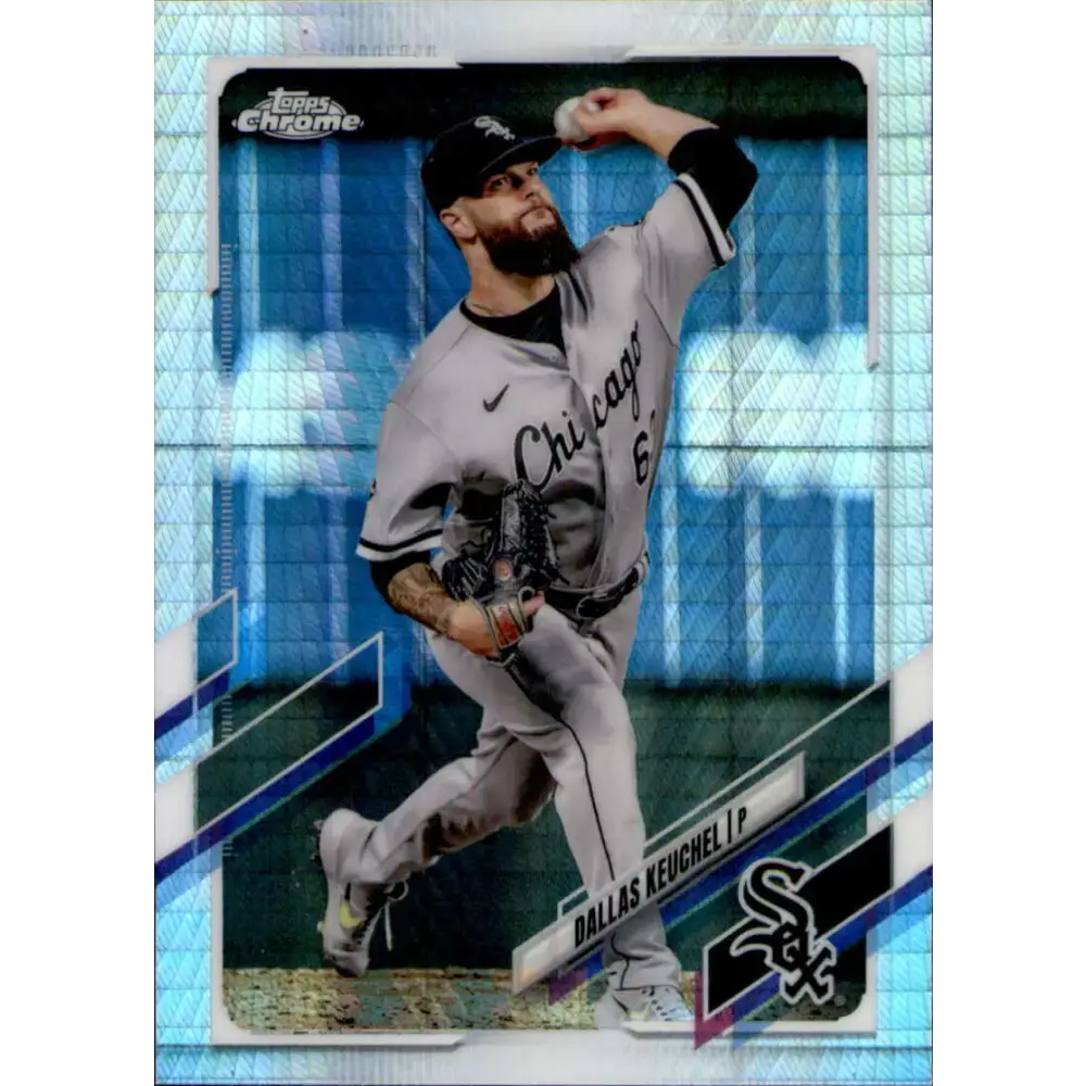 2021 Topps Chrome Refractor Prism #91 Dallas Keuchel NM/MT Chicago White Sox Baseball Card - Baseball Card Single