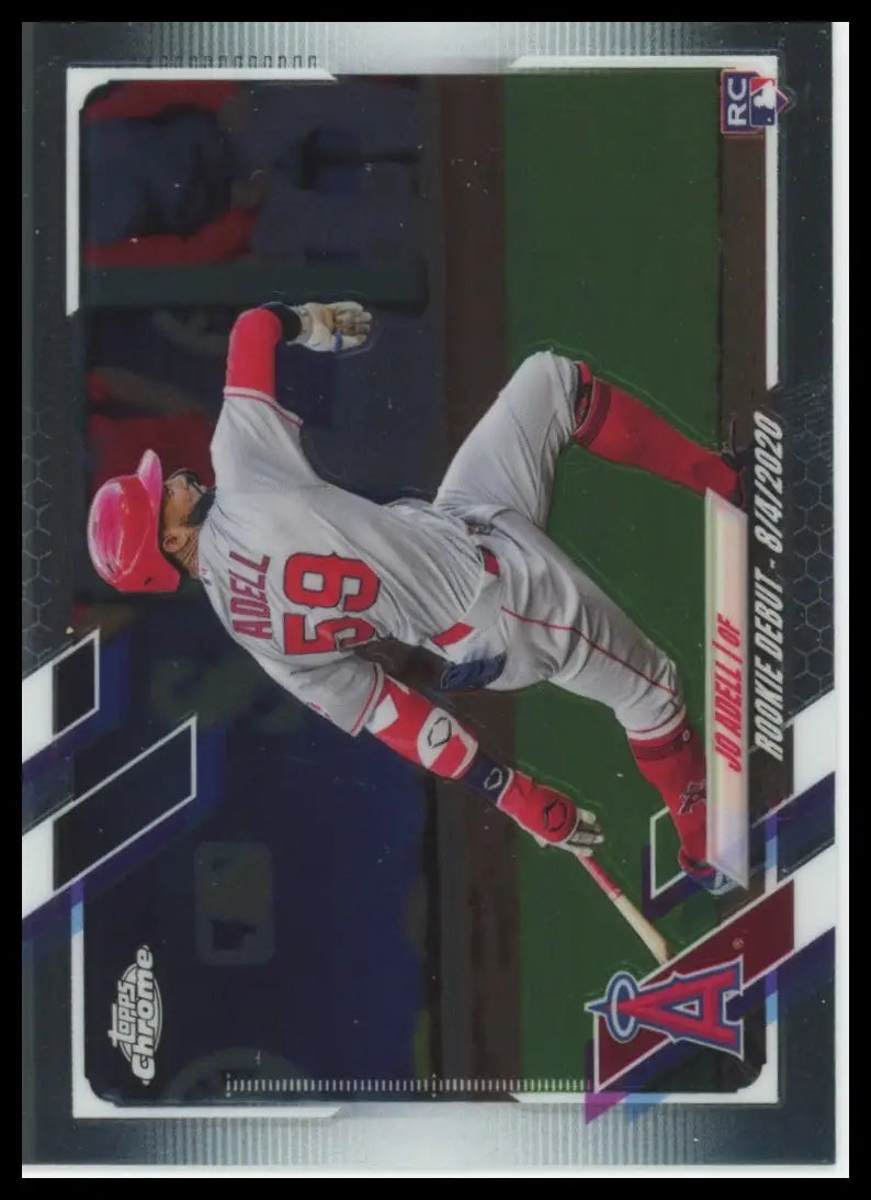 2021 Topps Chrome Update Jo Adell USC40 Los Angeles Angels Baseball NM - Baseball Card Single