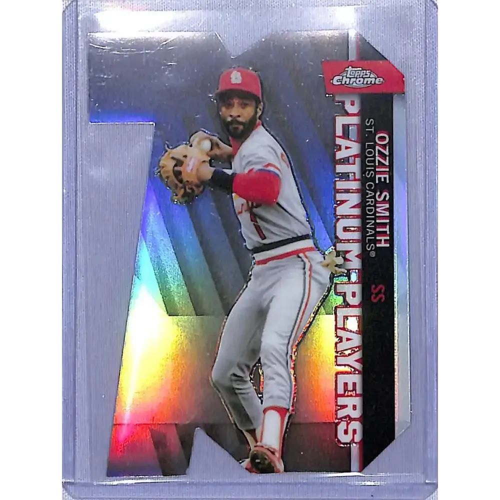 2021 Topps Chrome Update Platinum Payer Die-Cuts Refractor #CPDC-21 Ozzie Smith NM-MT - Baseball Card Single