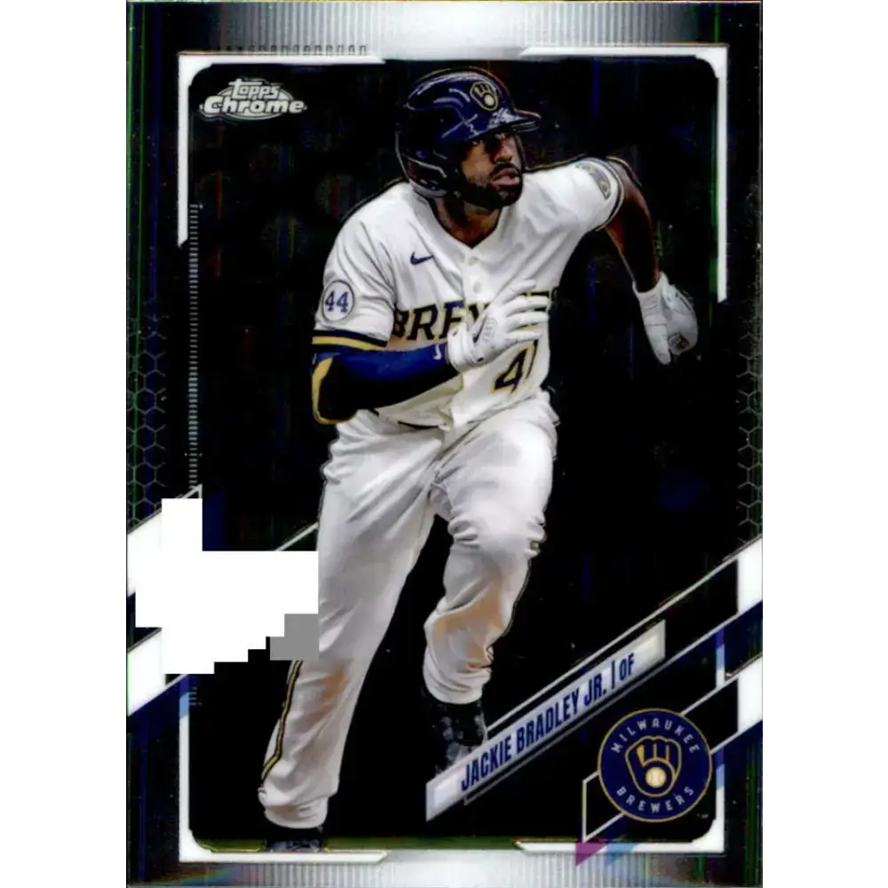 2021 Topps Chrome Update #USC10 Jackie Bradley Jr. NM-MT Milwaukee Brewers Baseball Card - Baseball Card